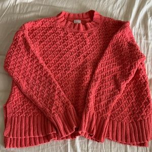 Coral colored sweater from Target